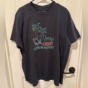 Life is Good holiday tshirt